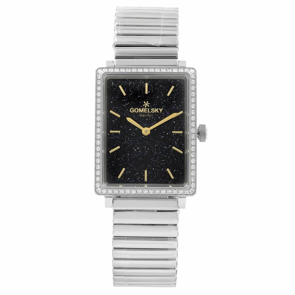 Gomelsky Shirley Fromer Steel Black Dial Diamond